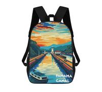 sinyumoney Mochila Escolar Infantil Impresa En 3D Sunset at Panama Canal Mochila Escolar Infantil Mochilas De Viaje Mochilas De Moda Mochilas De Gran Capacidad 17inch
