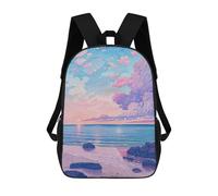 sinyumoney Mochila Escolar Infantil Impresa En 3D Sunset Beach Mochila Mochilas Deportivas Para Niños Y Niñas Mochila De Moda 17inch