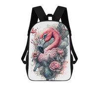 sinyumoney Mochila Escolar Infantil Impresa En 3D Supernaturalism Flamingo Para Niños, Mochila De Viaje De Alta Capacidad, Mochila Informal Para Niños 17inch