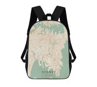 sinyumoney Mochila Escolar Infantil Impresa En 3D Sydney Australia Para Niños, Mochila De Viaje De Alta Capacidad, Mochila Informal Para Niños 17inch