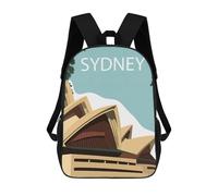 sinyumoney Mochila Escolar Infantil Impresa En 3D Sydney Mochila Escolar Infantil Mochilas De Viaje Mochilas De Moda Mochilas De Gran Capacidad 17inch