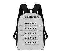 sinyumoney Mochila Escolar Infantil Impresa En 3D The Bathroom Review Mochilas Para Libros Mochilas De Viaje Informales Mochila De Gran Capacidad Para Niños 17inch