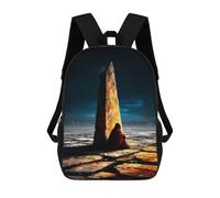 sinyumoney Mochila Escolar Infantil Impresa En 3D The Last Pillar of Light - The One Who Stayed Behind Mochila Mochilas Deportivas Para Niños Y Niñas Mochila De Moda 17inch