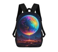 sinyumoney Mochila Escolar Infantil Impresa En 3D The Rainbow Planet Earth Para Niños Mochilas De Viaje De Alta Capacidad Bolsas Para Libros Mochila Escolar Infantil Mochila 17inch
