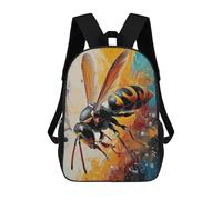 sinyumoney Mochila Escolar Infantil Impresa En 3D The Stinging Wasp Para Niños, Mochila De Viaje De Alta Capacidad, Mochila Informal Para Niños 17inch