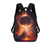 sinyumoney Mochila Escolar Infantil Impresa En 3D The Sun Eclipse Mochilas Para Libros Mochilas Escolares De Viaje De Alta Capacidad Para Niños/estudiantes/adultos 17inch