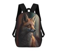 sinyumoney Mochila Escolar Infantil Impresa En 3D The Watching Fox Mochilas Para Libros Mochilas Escolares De Viaje De Alta Capacidad Para Niños/estudiantes/adultos 17inch