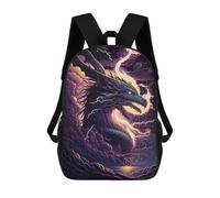 sinyumoney Mochila Escolar Infantil Impresa En 3D Thundering Dragon Storm -1 17inch Para Niños, Mochila De Viaje De Alta Capacidad, Mochila Escolar De Moda Para Niños