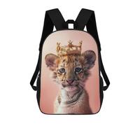 sinyumoney Mochila Escolar Infantil Impresa En 3D Tiger Cub King Mochilas De Viaje De Alta Capacidad Para Niños Mochilas De Libros De Moda Mochila Escolar Infantil 17inch