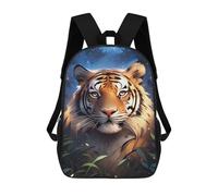 sinyumoney Mochila Escolar Infantil Impresa En 3D Tiger Forest Wildlife 17inch Para Niños, Mochila De Viaje De Alta Capacidad, Mochila Escolar De Moda Para Niños