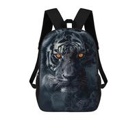 sinyumoney Mochila Escolar Infantil Impresa En 3D Tiger in Black Smoke Mochilas Para Libros Mochilas Escolares De Viaje De Alta Capacidad Para Niños/estudiantes/adultos 17inch