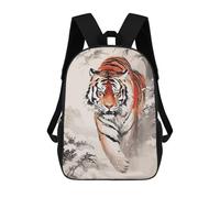 sinyumoney Mochila Escolar Infantil Impresa En 3D Tiger Japanese Painting Mochilas Para Libros Mochilas Escolares De Viaje De Alta Capacidad Para Niños/estudiantes/adultos 17inch