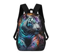 sinyumoney Mochila Escolar Infantil Impresa En 3D Tiger Neon Mochila Mochilas Deportivas Para Niños Y Niñas Mochila De Moda 17inch