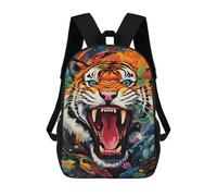 sinyumoney Mochila Escolar Infantil Impresa En 3D Tiger Roar Wild Energy 17inch Para Niños, Mochila De Viaje De Alta Capacidad, Mochila Escolar De Moda Para Niños