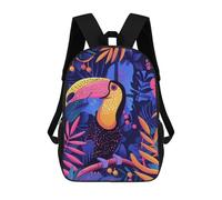 sinyumoney Mochila Escolar Infantil Impresa En 3D Toucan Abstract Flat Mochilas De Moda Informales Mochilas Infantiles Mochila Informal Para Exteriores Bolsas De Viaje Bonitas 17inch