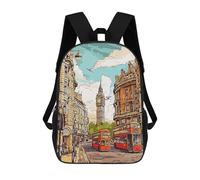 sinyumoney Mochila Escolar Infantil Impresa En 3D Travel Nature Vintage Mochilas Para Libros Mochilas De Viaje Informales Mochila De Gran Capacidad Para Niños 17inch