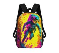 sinyumoney Mochila Escolar Infantil Impresa En 3D Vibrant Astronaut Artwork Mochilas De Viaje De Alta Capacidad Para Niños Mochilas De Libros De Moda Mochila Escolar Infantil 17inch