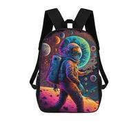sinyumoney Mochila Escolar Infantil Impresa En 3D Vibrant Astronaut in Space -11 Mochila Mochilas Deportivas Para Niños Y Niñas Mochila De Moda 17inch