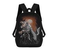 sinyumoney Mochila Escolar Infantil Impresa En 3D Viking Wolf Norse Fenrir Mochilas De Moda Informales Mochilas Infantiles Mochila Informal Para Exteriores Bolsas De Viaje Bonitas 17inch