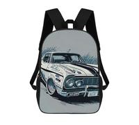 sinyumoney Mochila Escolar Infantil Impresa En 3D Vintage Car Mochila Escolar Infantil Mochilas De Viaje Mochilas De Moda Mochilas De Gran Capacidad 17inch