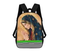 sinyumoney Mochila Escolar Infantil Impresa En 3D Virgin Mary Painting Mochila Mochilas Deportivas Para Niños Y Niñas Mochila De Moda 17inch