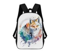 sinyumoney Mochila Escolar Infantil Impresa En 3D Watercolor Fox Mochilas De Moda Informales Mochilas Infantiles Mochila Informal Para Exteriores Bolsas De Viaje Bonitas 17inch