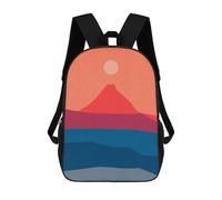 sinyumoney Mochila Escolar Infantil Impresa En 3D Watercolor Landscape 3 Mochila Mochilas Deportivas Para Niños Y Niñas Mochila De Moda 17inch