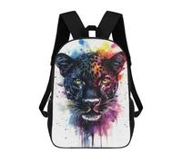 sinyumoney Mochila Escolar Infantil Impresa En 3D Watercolor Leopard Para Niños Mochilas De Viaje De Alta Capacidad Bolsas Para Libros Mochila Escolar Infantil Mochila 17inch
