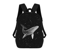 sinyumoney Mochila Escolar Infantil Impresa En 3D Whale in Space Mochilas De Moda Informales Mochilas Infantiles Mochila Informal Para Exteriores Bolsas De Viaje Bonitas 17inch