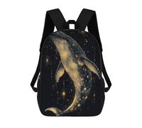 sinyumoney Mochila Escolar Infantil Impresa En 3D Whale in The Stars Mochila Mochilas Deportivas Para Niños Y Niñas Mochila De Moda 17inch