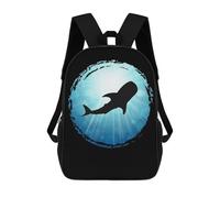 sinyumoney Mochila Escolar Infantil Impresa En 3D Whale Shark Blue Ocean Apn Mochilas De Moda Informales Mochilas Infantiles Mochila Informal Para Exteriores Bolsas De Viaje Bonitas 17inch