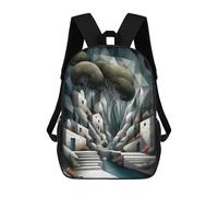 sinyumoney Mochila Escolar Infantil Impresa En 3D Whispering Village of Stone And Mist Para Niños Mochilas De Viaje De Alta Capacidad Bolsas Para Libros Mochila Escolar Infantil Mochila 17inch