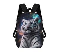 sinyumoney Mochila Escolar Infantil Impresa En 3D White Tiger Galaxy Animal Mochila Escolar Infantil Mochilas De Viaje Mochilas De Moda Mochilas De Gran Capacidad 17inch