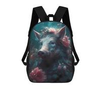 sinyumoney Mochila Escolar Infantil Impresa En 3D Wild Boar Enchanted Place Mochilas Para Libros Mochilas De Viaje Informales Mochila De Gran Capacidad Para Niños 17inch