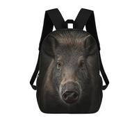 sinyumoney Mochila Escolar Infantil Impresa En 3D Wild Boar Portrait Para Niños Mochilas De Viaje De Alta Capacidad Bolsas Para Libros Mochila Escolar Infantil Mochila 17inch
