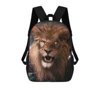 sinyumoney Mochila Escolar Infantil Impresa En 3D Wild Lion Para Niños, Mochila De Viaje De Alta Capacidad, Mochila Informal Para Niños 17inch