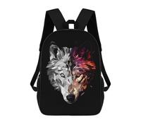 sinyumoney Mochila Escolar Infantil Impresa En 3D Wolf Low Poly Abstract Mochilas Para Libros Mochilas De Viaje Informales Mochila De Gran Capacidad Para Niños 17inch