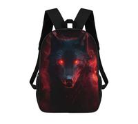 sinyumoney Mochila Escolar Infantil Impresa En 3D Wolf Mochila Mochilas Deportivas Para Niños Y Niñas Mochila De Moda 17inch