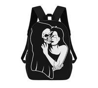 sinyumoney Mochila Escolar Infantil Impresa En 3D Woman Death Love Embrace I Mochila Escolar Infantil Mochilas De Viaje Mochilas De Moda Mochilas De Gran Capacidad 17inch