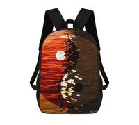 sinyumoney Mochila Escolar Infantil Impresa En 3D Yin Yang Friendship Mochila Escolar Infantil Mochilas De Viaje Mochilas De Moda Mochilas De Gran Capacidad 17inch