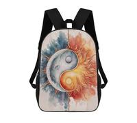sinyumoney Mochila Escolar Infantil Impresa En 3D Yin Yang Sun And Moon Mochila Escolar Infantil Mochilas De Viaje Mochilas De Moda Mochilas De Gran Capacidad 17inch