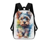 sinyumoney Mochila Escolar Infantil Impresa En 3D Yorkshire Terrier Puppy Mochila Mochilas Deportivas Para Niños Y Niñas Mochila De Moda 17inch