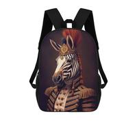 sinyumoney Mochila Escolar Infantil Impresa En 3D Zebra Poster Mochilas Para Libros Mochilas Escolares De Viaje De Alta Capacidad Para Niños/estudiantes/adultos 17inch
