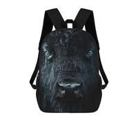 sinyumoney Mochila Escolar Infantil Intense Bison Portrait with Blue Eyes Mochila Escolar Infantil De Moda Informal Mochilas De Viaje Con Estampado 3D Divertidas Y Geniales Bolsas Para Libros 17inch