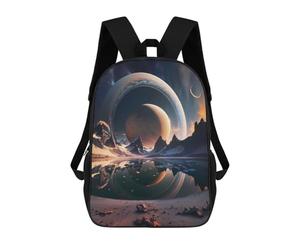 sinyumoney Mochila Escolar Infantil Interstellar Saturn Mirage Mochila Infantil Estampada Mochila De Viaje Para Niños Y Niñas Mochila Escolar 17inch
