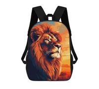 sinyumoney Mochila Escolar Infantil Lion Africa Pixel Art Mochila Infantil Estampada Mochila De Viaje Para Niños Y Niñas Mochila Escolar 17inch