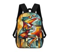 sinyumoney Mochila Escolar Infantil Lizard on Keys Mochila Escolar Infantil De Moda Informal Mochilas De Viaje Con Estampado 3D Divertidas Y Geniales Bolsas Para Libros 17inch
