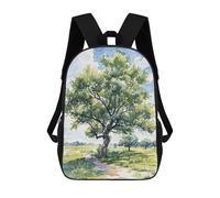 sinyumoney Mochila Escolar Infantil Lone Summer Tree Mochila Infantil Estampada Mochila De Viaje Para Niños Y Niñas Mochila Escolar 17inch