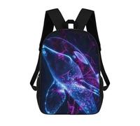 sinyumoney Mochila Escolar Infantil Luminescent Orca Mochila Escolar Infantil De Moda Informal Mochilas De Viaje Con Estampado 3D Divertidas Y Geniales Bolsas Para Libros 17inch