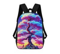 sinyumoney Mochila Escolar Infantil Magical Cosmic Tree Mochila Infantil Estampada Mochila De Viaje Para Niños Y Niñas Mochila Escolar 17inch